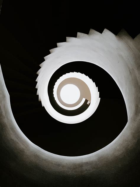 White And Black Spiral Stairs · Free Stock Photo