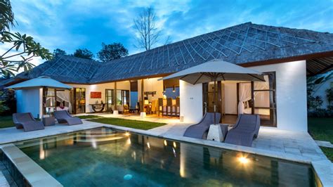 The villa is surrounded by mountain slopes and ridges drowning in the greenery of palm trees. Villa Candi Kecil Tujuh in Ubud & surroundings, Bali - 7 ...