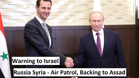 russia syria start joint patrols over golan heights youtube