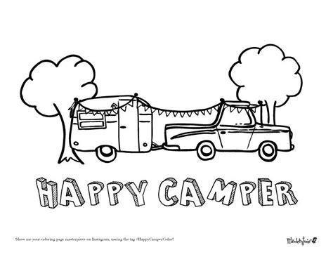 Free Printable Coloring Page Campers