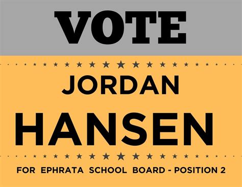 Jordan Hansen for Ephrata School Board
