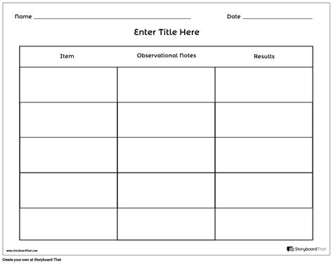 Science Experiment Lab Report Storyboard By Worksheet Templates