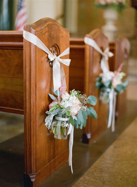 The Flowers Are Tied To The Pews