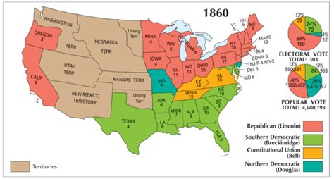 It pitted republican nominee abraham lincoln against democratic. US Election of 1860 Map - GIS Geography