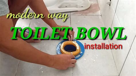 How To Install Toilet Bowlmodern Methodpaano Magkabit Ng Inodoro