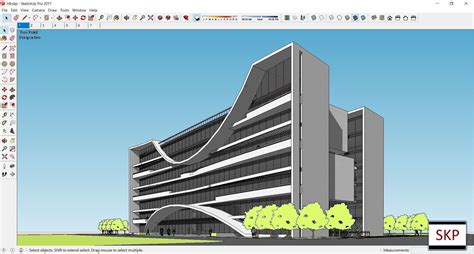 Sketchup Office Building H8 3d Model Cgtrader
