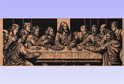 The Last Supper Svg Jesus Christ Svg Christian SVG Rustic Jesus