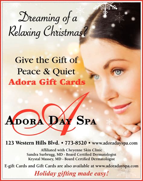 Dreaming Of A Relaxing Christmas Adora Day Spa Cheyenne Wy