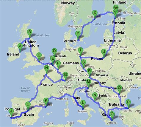 Plan Europe Info Voyage Carte Plan