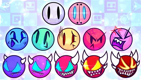 My Geometry Dash Difficulty Faces R Geometrydash