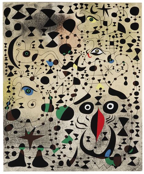 Joan MirÓ 1893 1983 One Plate From Constellations Christies