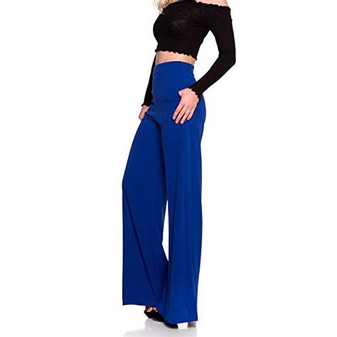 ela women s high waist casual wide leg palazzo pants work essentials loose regular fit solid
