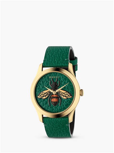 Great selection of gucci watches for men & women. Gucci YA1264065 Unisex G-Timeless Leather Strap Watch ...