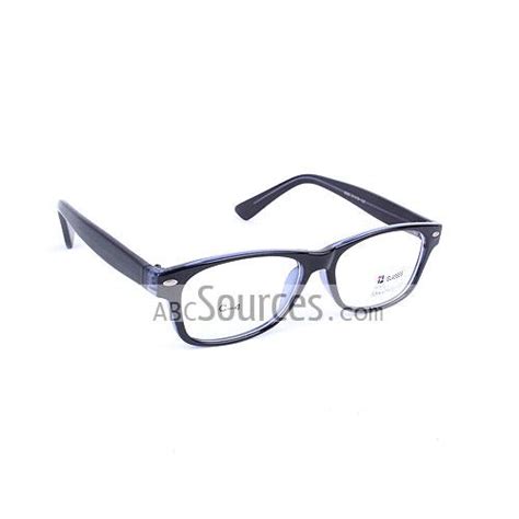 Wholesale Fashionable Black Large Square Essential Stylish Unisex Plain Glasses Lc052311270