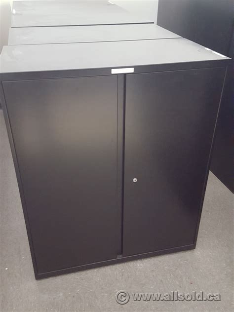 Maybe you would like to learn more about one of these? Teknion Black 36x18x42 2 Door Metal Storage Cabinet ...