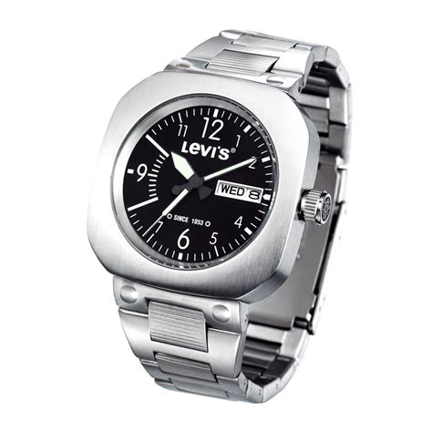 Levis Ltd0704 Silver And Black Levis Time Design Watches