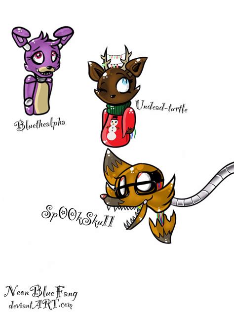 Fnaf Oc Sketches By Neonbluefang On Deviantart