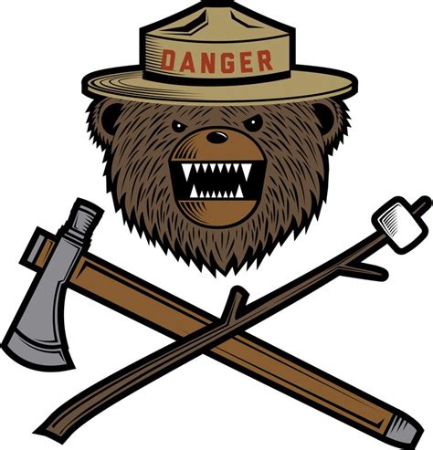 Danger Ranger Bear Logo Designedbypatrickma Dangerous Ranger Bear