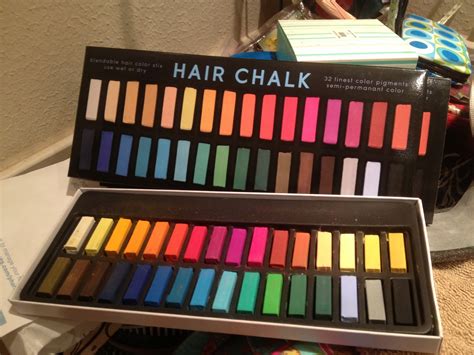 Hair Coloring Chalk Drawing Image