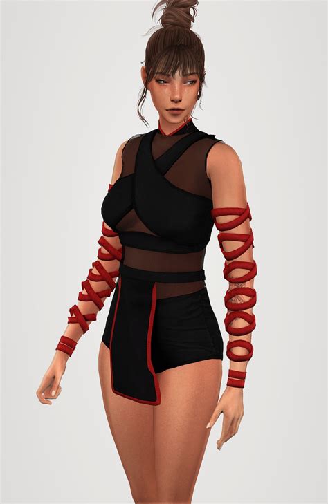 Luxus Sims 4 Ninja Outfit