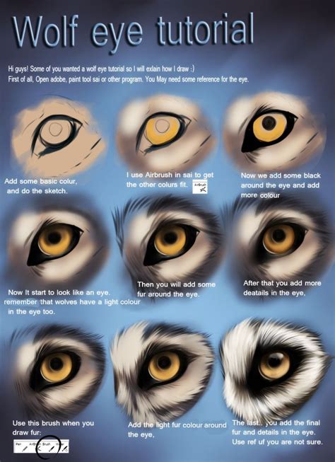 Wolf Eye Tutorial By Themysticwolf On Deviantart Dibujos De Ojos