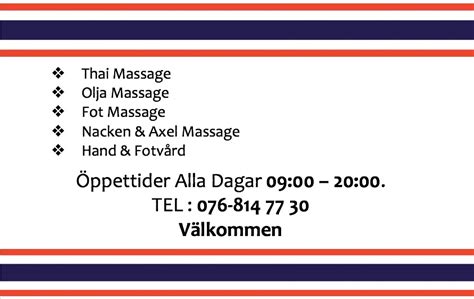 Nang Fa Thaimassage And Spa Uppsala