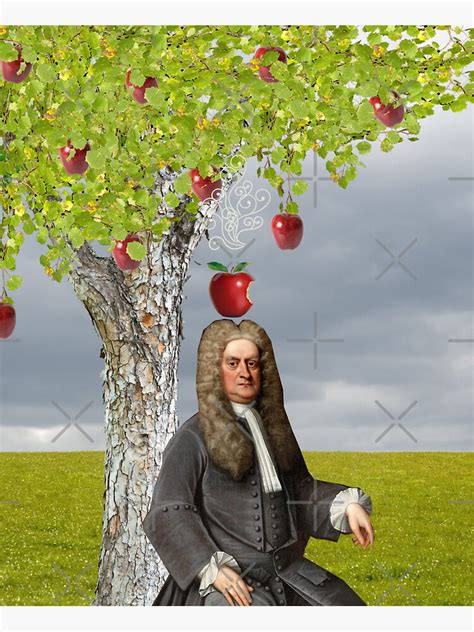 Isaac Newton Apple Tree Sticker For Sale By Red Leaf Redbubble