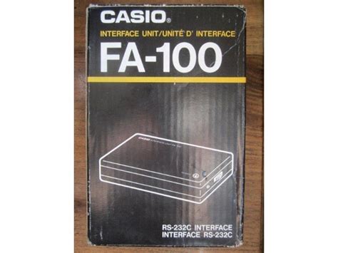 Casio Fa 100 Interface Unit Rs 232s 36132691