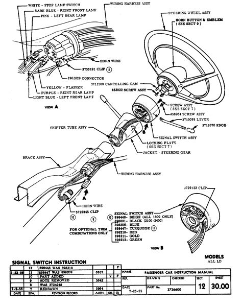 1966 Nova Steering Column Wiring Diagram