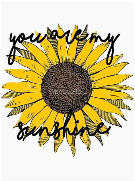 You Are My Sunshine Sticker For Sale By Annabellelarnard Redbubble