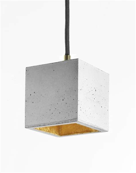 Concrete Cubic Pendant Holloways Of Ludlow Concrete Light Copper