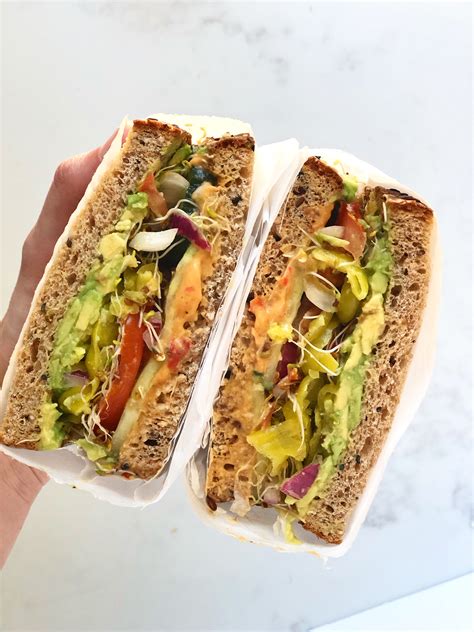 The Ultimate Vegan Veggie Sandwich Fettys Food Blog