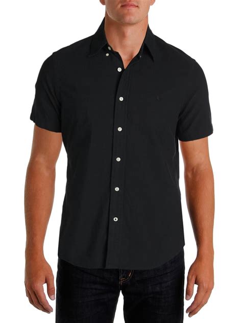 Mens Heather Short Sleeve Polo Shirt Front View Download Free