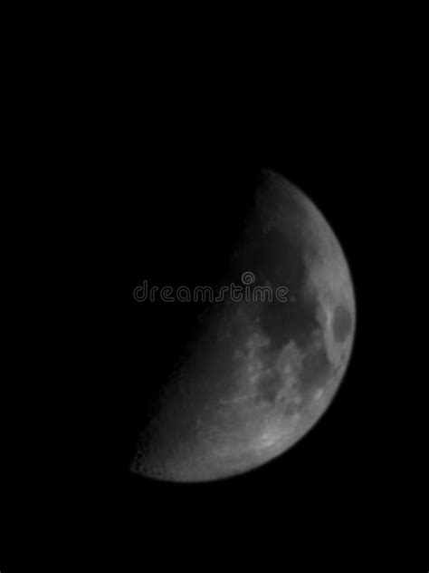 Half Moon Against Night Sky Stock Image Image Of Night Astronomy