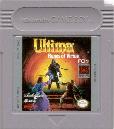 Ultima Runes Of Virtue Cover Or Packaging Material Mobygames