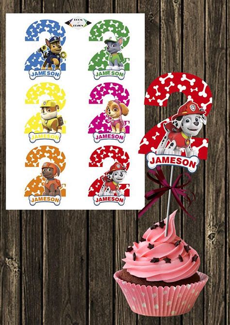 Personalized Paw Patrol Printable Paw Patrol Centerpiece Paw Patrol