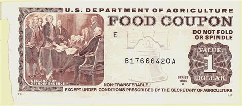 Census has, when discussing the measurement of poverty and the alleviation of it through welfare made the admission that many of the things we provide, other than cash, are valued by the poor at less than the cash we spend to provide them with it. Show and Prove: Cultural Database | food stamps
