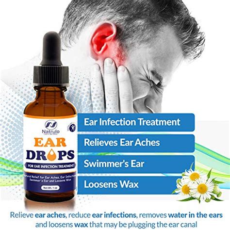 Natrulo Natural Ear Drops For Ear Infection Treatment Homeopathic