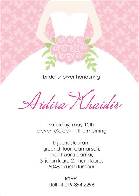 Save any changes you make. Bridal Shower Invite Template : Chanel Bridal Shower ...