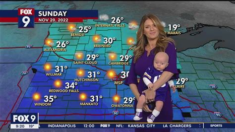 Special Guest Helps Out With Fox 9 Weather Forecast Youtube