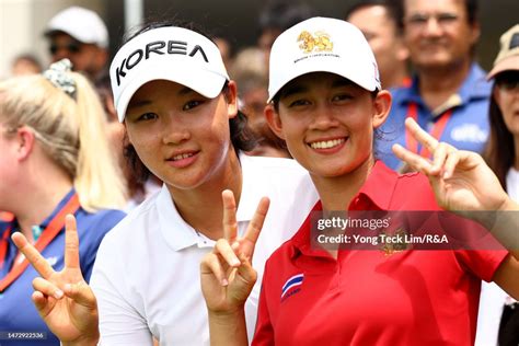Minsol Kim Of South Korea And Eila Galitsky Of Thailand Pose For News Photo Getty Images