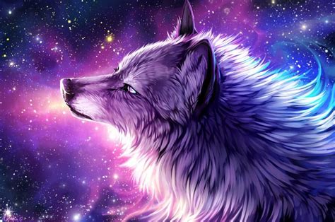 Galaxy Wolf Wolf Wallpaper Wolf Artwork Galaxy Wolf