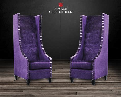 Royale Chesterfield Custom Extra Tall High Back Chair