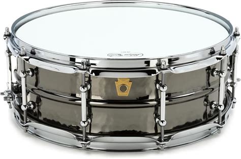 Ludwig Black Beauty Snare Drum 5 X 14 Inch Hammered Black Nickel
