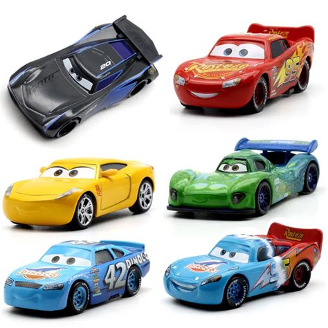 Disney 18 Style Pixar Cars 3 Lightning Mcqueen Jackson Storm Dinoco Cruz Ramirez 1 55 Diecast