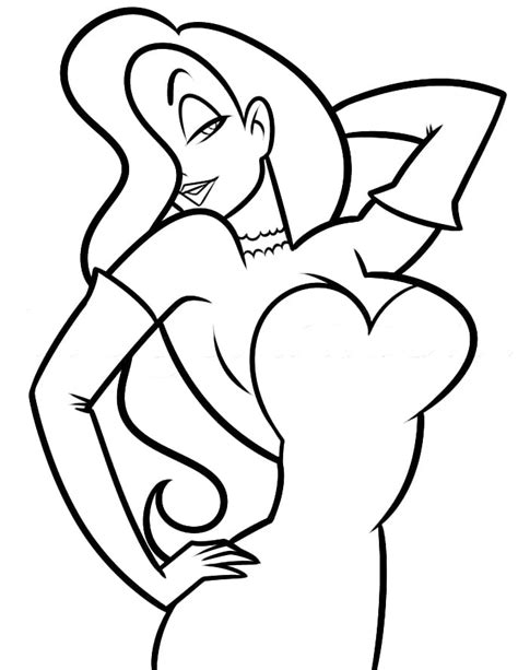 Free Printable Jessica Rabbit Coloring Page Free Printable Coloring