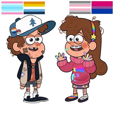 Dipper And Mabel Redesigns Hcs In 2023 Gravity Falls Fan Art