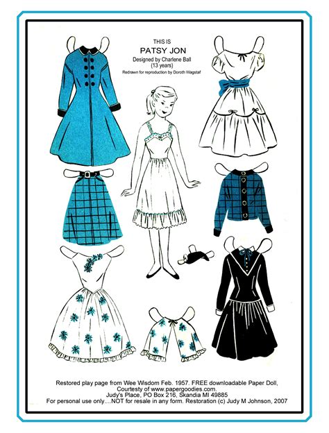 Free Printable Vintage Paper Dolls