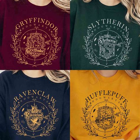 Vintage Hogwarts Sweatshirts Hogwarts House Sweatshirt Wizarding