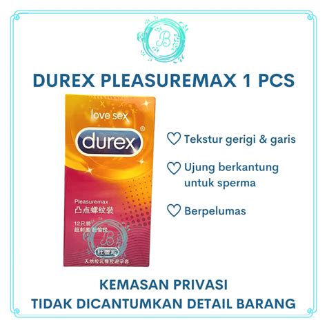 Jual Durex Pleasuremax Import Kondom Tekstur Garis And Gerigi Dotted